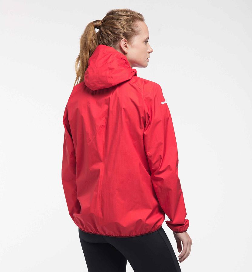 Haglöfs Womens L.I.M Proof Hiking Jacket Red New Zealand 94580UWGY